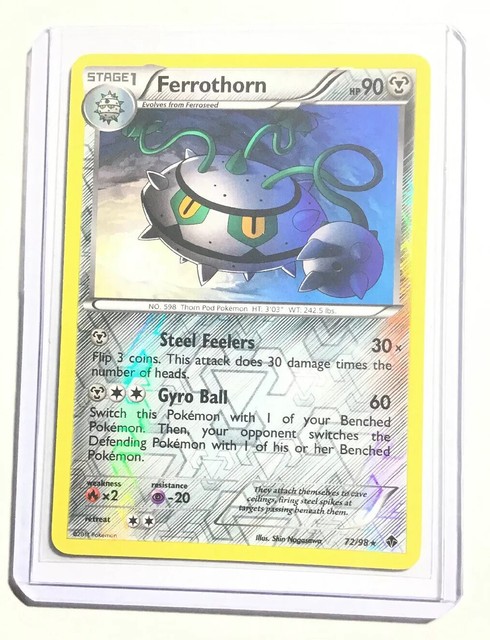 FERROTHORN 72 98 Emerging Powers Reverse Holo Pokemon Card NM 
