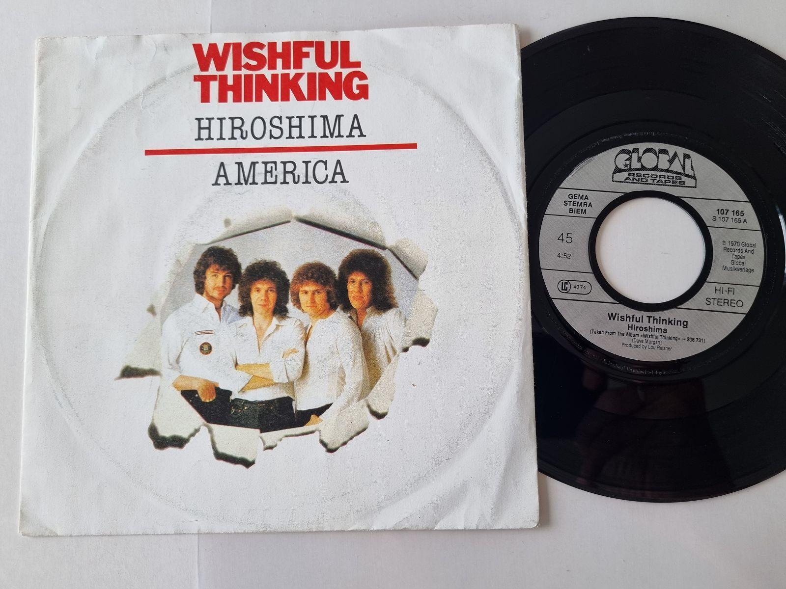 7"" Single Wishful Thinking - Hiroshima/ America Vinyl Germany