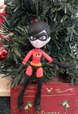 DISNEY STORE PIXAR THE INCREDIBLES VIOLET POSABLE CUSTOM CHRISTMAS ORNAMENT HTF