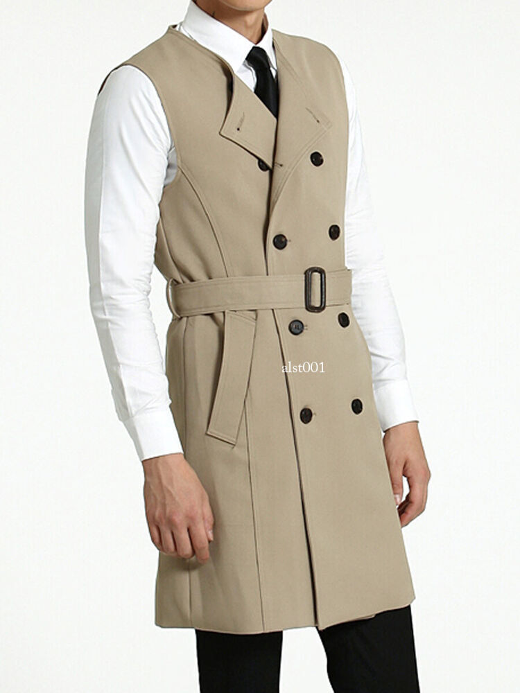 Men's Two-piece Trench Coat Spring Autumn New Long Coat 2 Men's Two-piece Trench Coat Spring Autumn New Long Coat 2