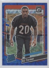 2023 Panini Donruss Rated Rookie Optic Preview Blue Scope Prizm DJ Turner 1ar2