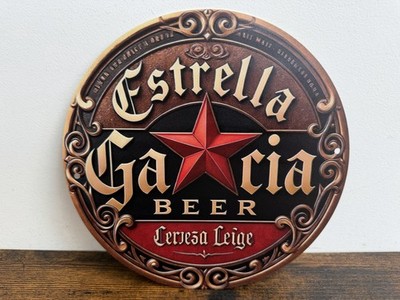 ESTRELLA GARCIA Pils Bier Beer Werbeschild Vintage Retro 20cm BAR DEKO PARTY
