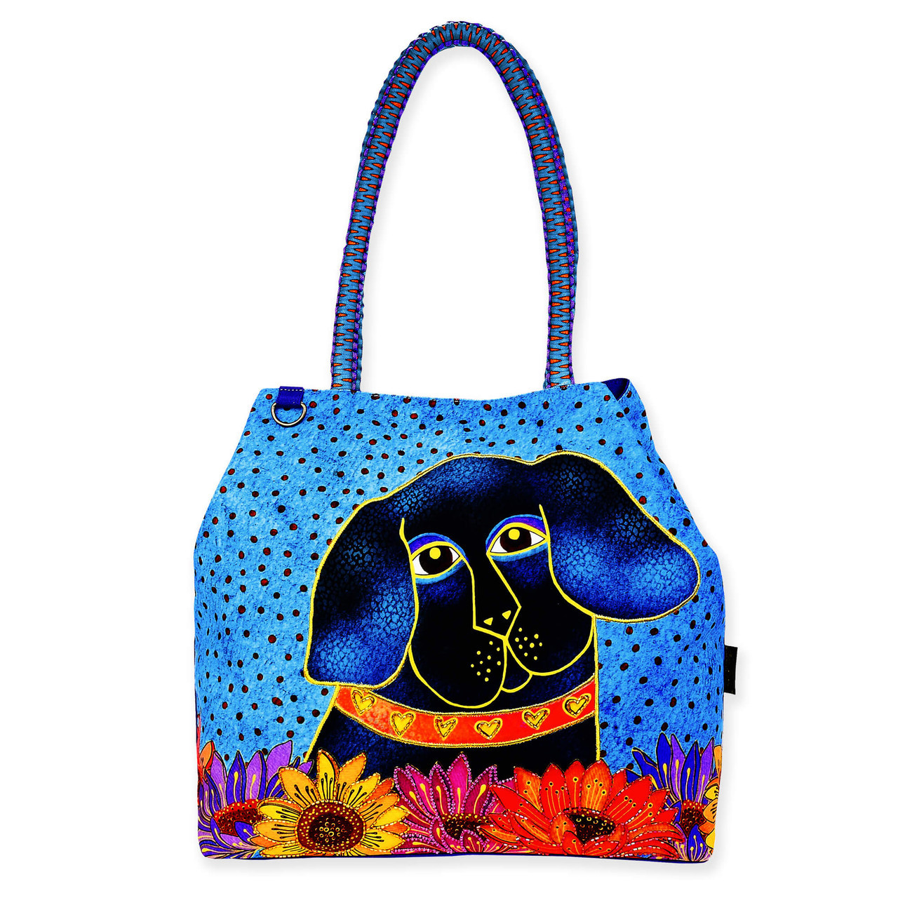 Сумка-тоут Laurel Burch Matisse in Flowers Black Dog Large Gap, 21 x 5,5 x 15