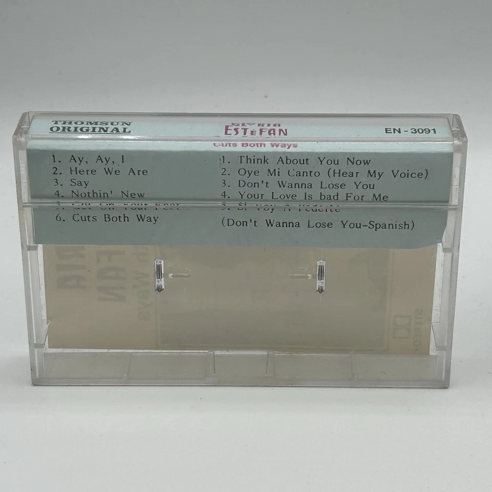 Vintage Gloria Estafan Cassette Tape Lot Cuts Both Ways, Into The Light - Image 3 of 4