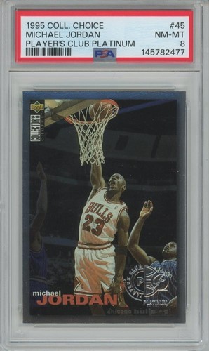 Michael Jordan [Player's Club Platinum] #45 1995 Collector's Choice card