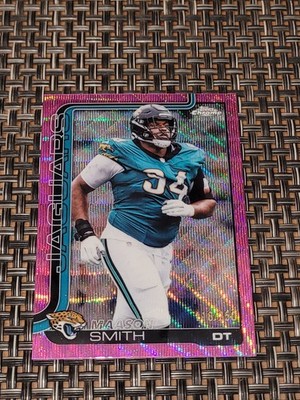 2025 Topps Chrome Football Pink Wave Refractor /250 Maason Smith Jaguars #140