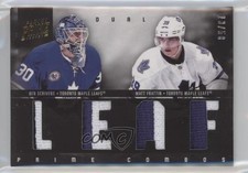 2011 Panini Prime Combos Dual Materials 13/50 Ben Scrivens Matt Frattin #12 1o3