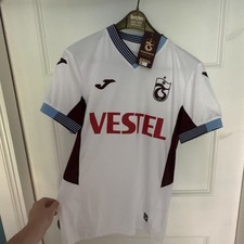 Joma Trabzonspor Away Shirt Only White Kids XS Short Sleeve