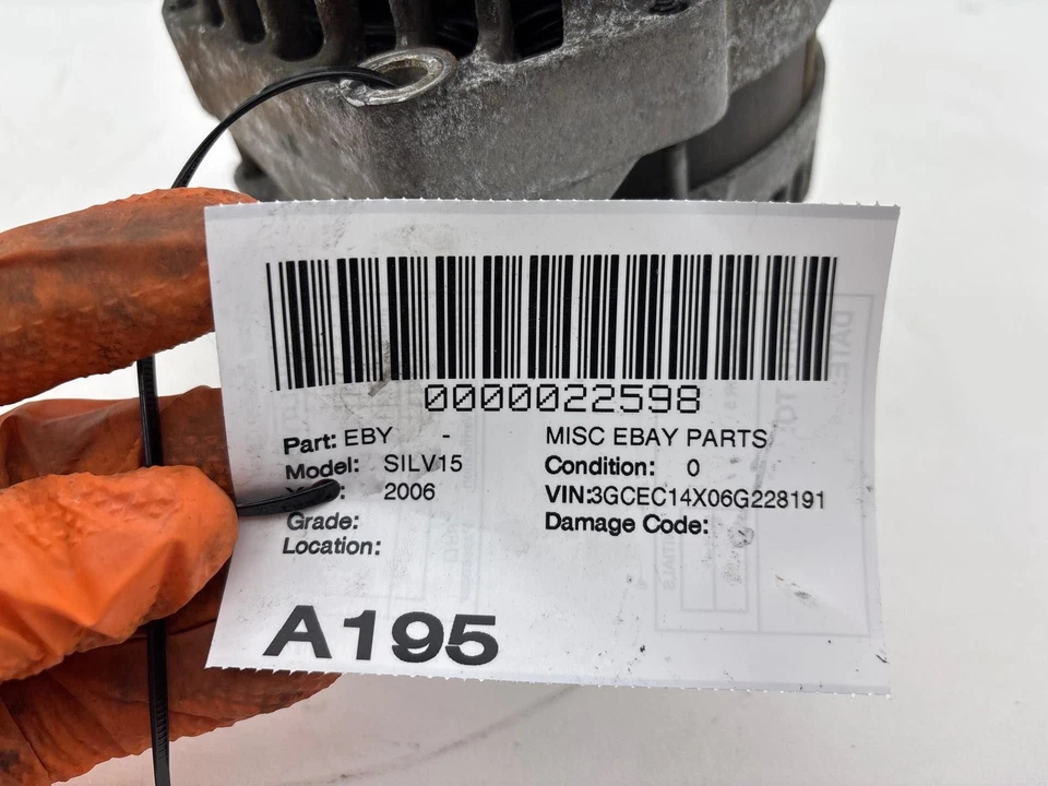 Chevrolet Silverado 1500 2005-2007 alternador de 4,3 L 145 amperios OEM Foto 3 de 4