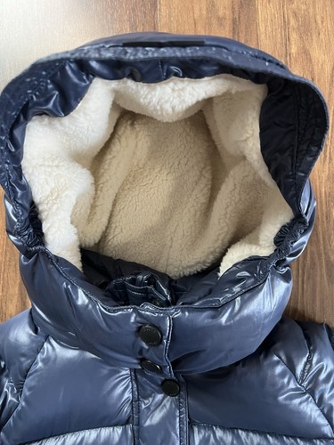 Toastie UK Brand Children’s Unisex Navy Puffer Jacket Sherpa Lined Hood Size 7 - Picture 3 of 15