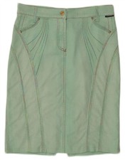 CAPPOPERA Damen Jeansrock W30 mittelgrün AT15