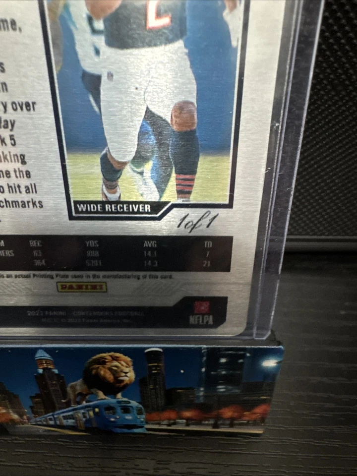 DJ Moore RARE 2023 Panini Contenders Printing Plate 1/1!! - Image 3 of 3