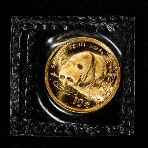 1987 Chinese Gold Panda 1/10 oz — photo from the most recent tracked eBay sale