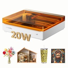xTool M2 20W Laser Engraver,Built-in Dual Cameras, Class 1 Enclosed Safe Machine