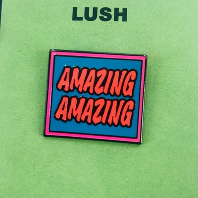 Limited Edition AMAZING Enamel Lapel Pin by LUSH Beauty Products