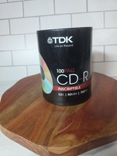 TDK Blank Recordable CD-R 100 Pack 700MB 80Min 52X Inscriptible - New Sealed