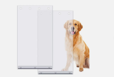 2 Pack Dog Door Replacement Flaps Compatible with Ruff Weather XL Dog Door Sturd