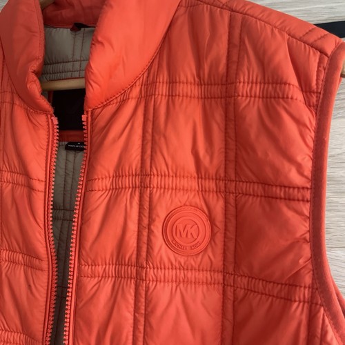 Men’s MICHAEL KORS Bodywarmer Gilet Waistcoat Underjacket M Orange - Picture 2 of 12