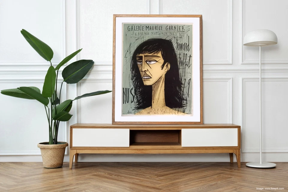 Affiche Originale Exposition Bernard Buffet 1980, Art Moderne, Déco murale - Photo 2/4