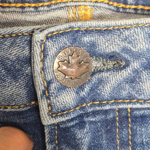 Buffalo David Bitton Jeans Driven Straight Relaxed Light Blue Whisker Wash 33x32 - Picture 3 of 13