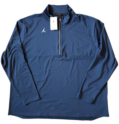 NIKE AIR JORDAN  Men s Dri-Fit 1/2 Half Zip Navy Pullover Size 3 XL  NWT  $85.00