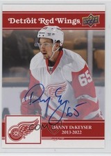 2025-26 Upper Deck Detroit Red Wings Centennial Danny DeKeyser #11 Auto 11jd