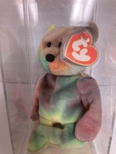 Ty Beanie Baby  Garcia Authenticated 3-2 Absolutely Gorgeous Colors