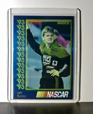 Tarjeta de carreras de Jeff Burton 1993 Maxx Premier Plus Racing #45 NASCAR FILMAR Racing