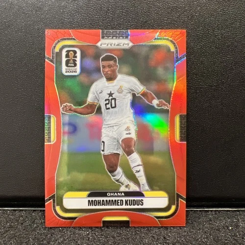 Panini Prizm FIFA World Cup 2026 Mohammed Kudus Ghana Red /50 #229