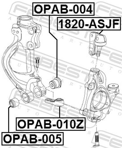 BALL JOINT 1820-ASJF FOR CADILLAC BUICK VAUXHALL ASTRA/Mk/VI CASCADA INSIGNIA - Image 5