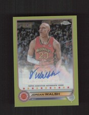 2022 Topps Chrome McDonald's Jordan Walsh Autographs Yellow #/75