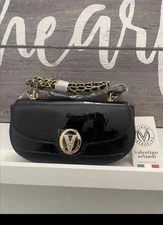 VALENTINO ORLANDI Crossbody Black and Gold MSRP$210