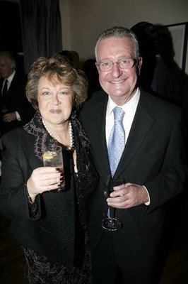 Lee Purcell Paul Russell at Jay Berman leaving party Moretons Lond- Old Photo