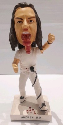 HTF Andrew W.K. Bobblehead Ltd Party Hard Figure Heavy Metal Music | Free Post 