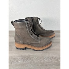 Taos Main Street Boots Smoke Rugged Gray Brown Women's Size 37 US 6-6.5- NWOB