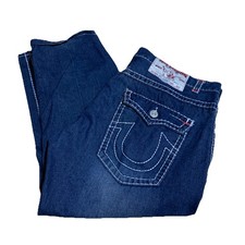 True Religion Jeans Women's Joey Super T DUSTY SKIES dark wash flare 10503NBT2