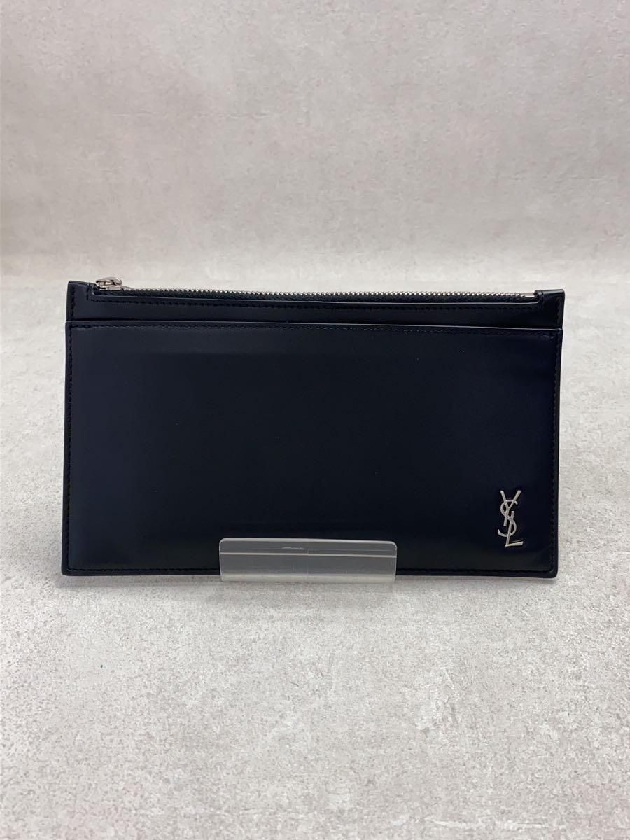 SAINT LAURENT OTHER MINUSCOLO MONOGRAM BILL POUCH PELLE NERO ALM636329 0920