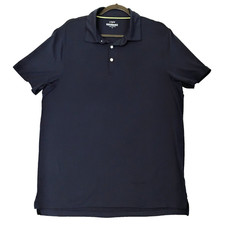 J. CREW Performance Men s Polo Shirt Large Dark Blue Super Soft Lightweight