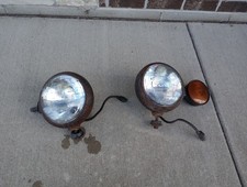 Vintage Arrow 7 Sealed Beam Head Lights With Turn Signals