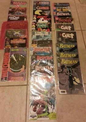 Comic Book Bulk Lot 25 Batman, Watchmen, Ghost Rider, Catwoman, Detective Comics