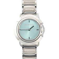 TIFFANY T Smile 68477409 Blue Ladies Used Watch #10107