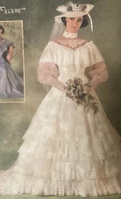 VTG GUNNE SAX Uncut Sewing Pattern 6765 SIMPLICITY Wedding Dress Bridal Boho