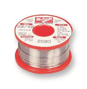 MULTICORE / LOCTITE - 0.71mm 60/40 Solder Wire, 250g