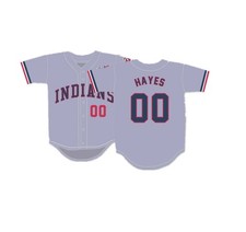 Movie Mays Hayes #00 Baseball Jersey Sewn White Gray Youth/Men Custom S-6XL