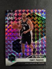 Tony Parker 2020-21 Panini Mosaic All Time Greats Purple /49 #282