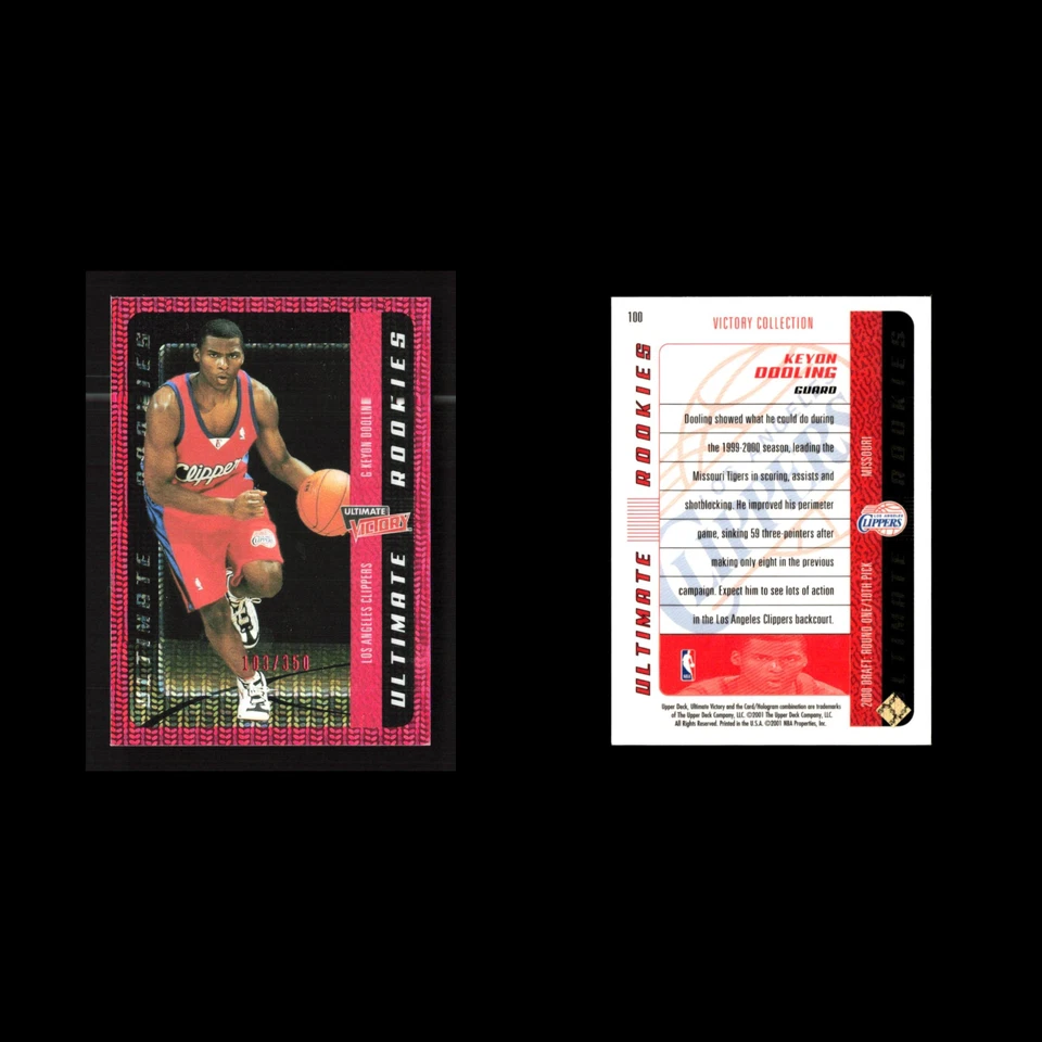Keyon Dooling /350 #100 2000-01 Upper Deck Ultimate Victory Collection Clippers - Image 3 of 4