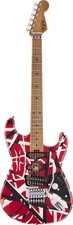 EVH Striped Series Frankie Electric Guitar Red/White/Black Relic