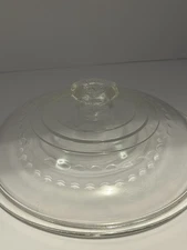 Vintage Griswold 12" Glass Dutch Oven Dome Lid with Octagon Knob Antique Kitchen