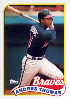 1989 Topps #523 Andres Thomas L2
