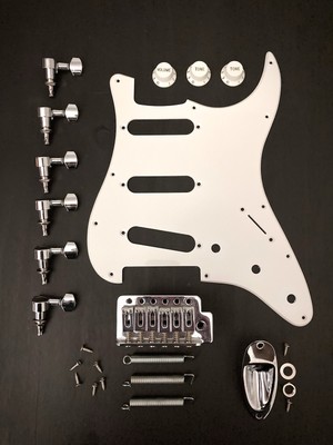 Fender Squire Affinity Pick Guard, Tremolo, Knobs, Tuners - 100% Authentic